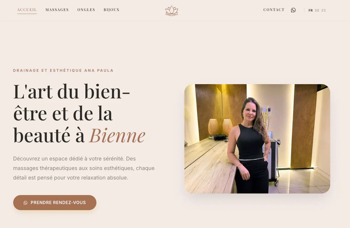 Startseite von Ana Drenagem Estética