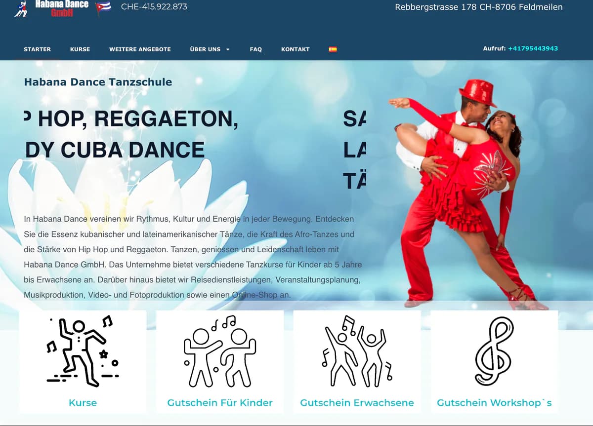 Startseite von Habana Dance